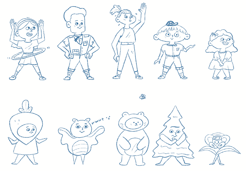 My project in Creating Characters for Children's Stories with Procreate course - El niño y su llama 10