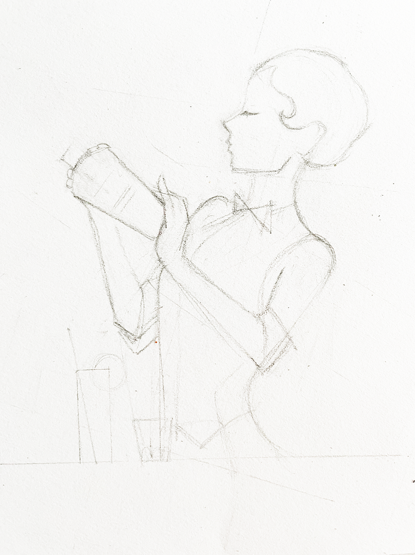 my sketch. I often skip the hand drawing part, but that will change now :)