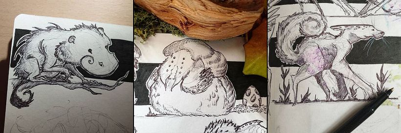 Sketchbook / Creature designs 3