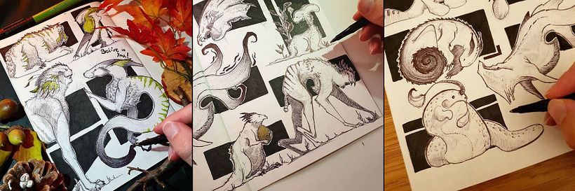 Sketchbook / Creature designs 8