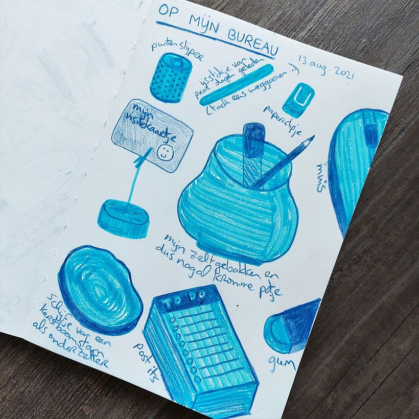 Things on my desk on August 13th