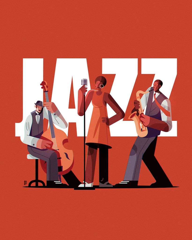 Jazz - Traditional illustration