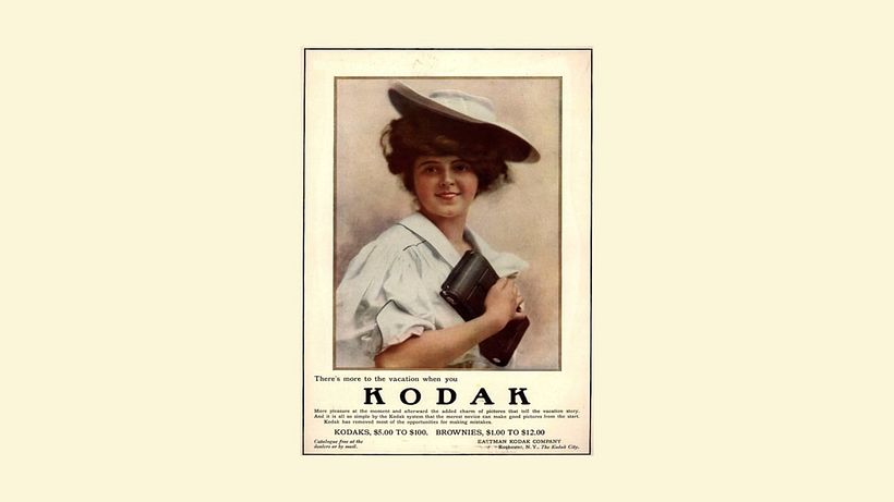 Ancienne publicité de Kodak.