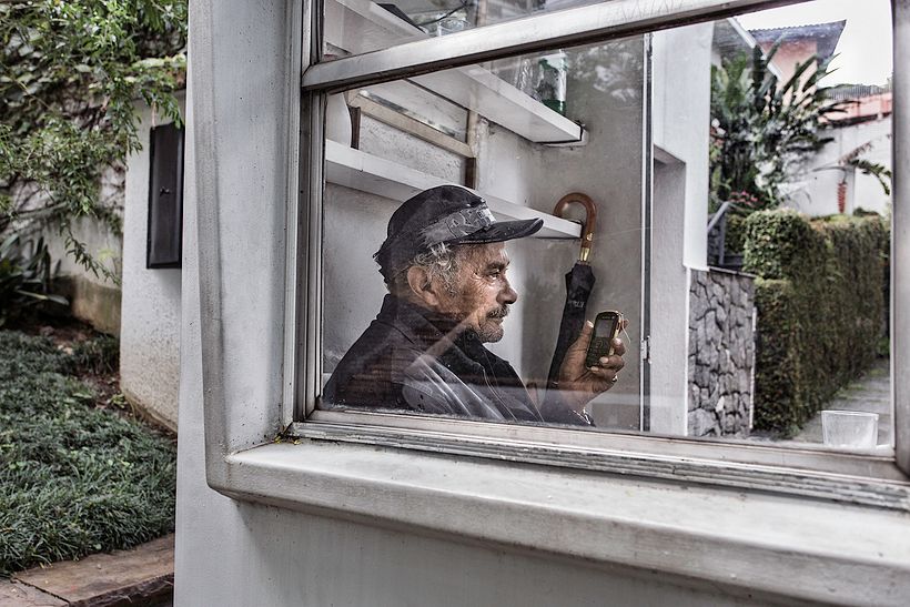 José, segurança de rua no bairro de Sumarezinho em São Paulo.