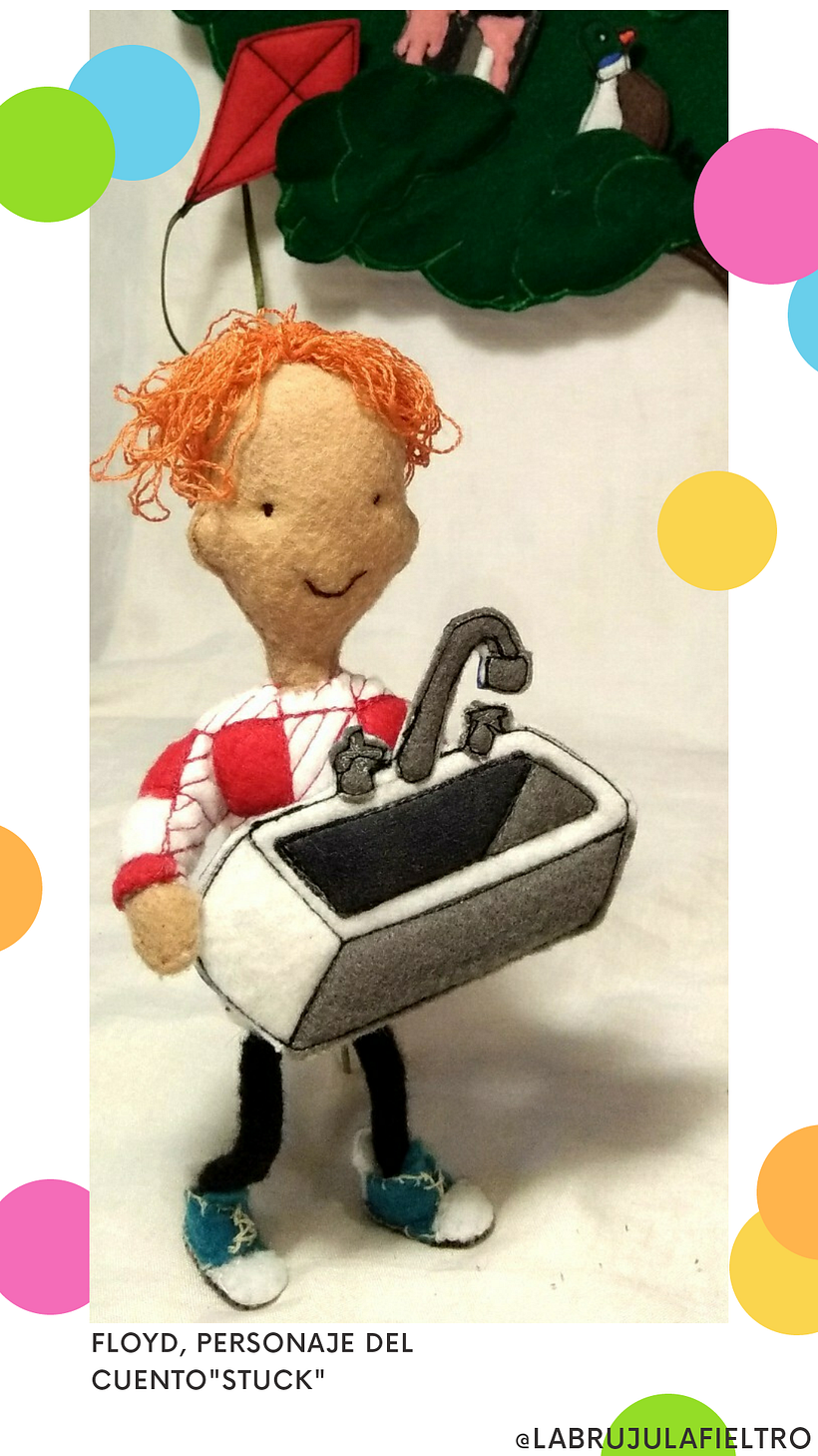 Detalle de elementos del cuento "stuck" en 2D