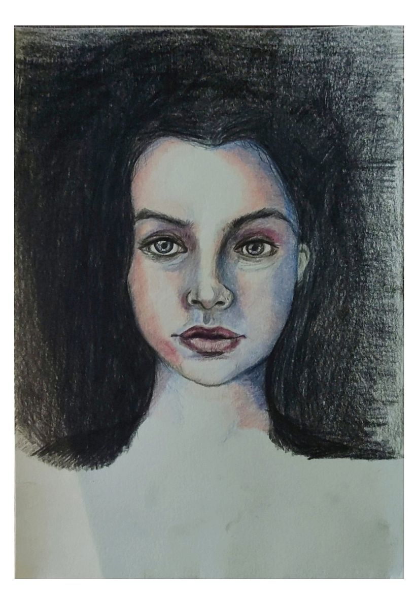 Mi Proyecto del curso: Retrato creativo en claroscuro con lápiz 2