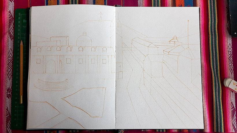 Mi proyecto final, primeros bocetos a lápiz.