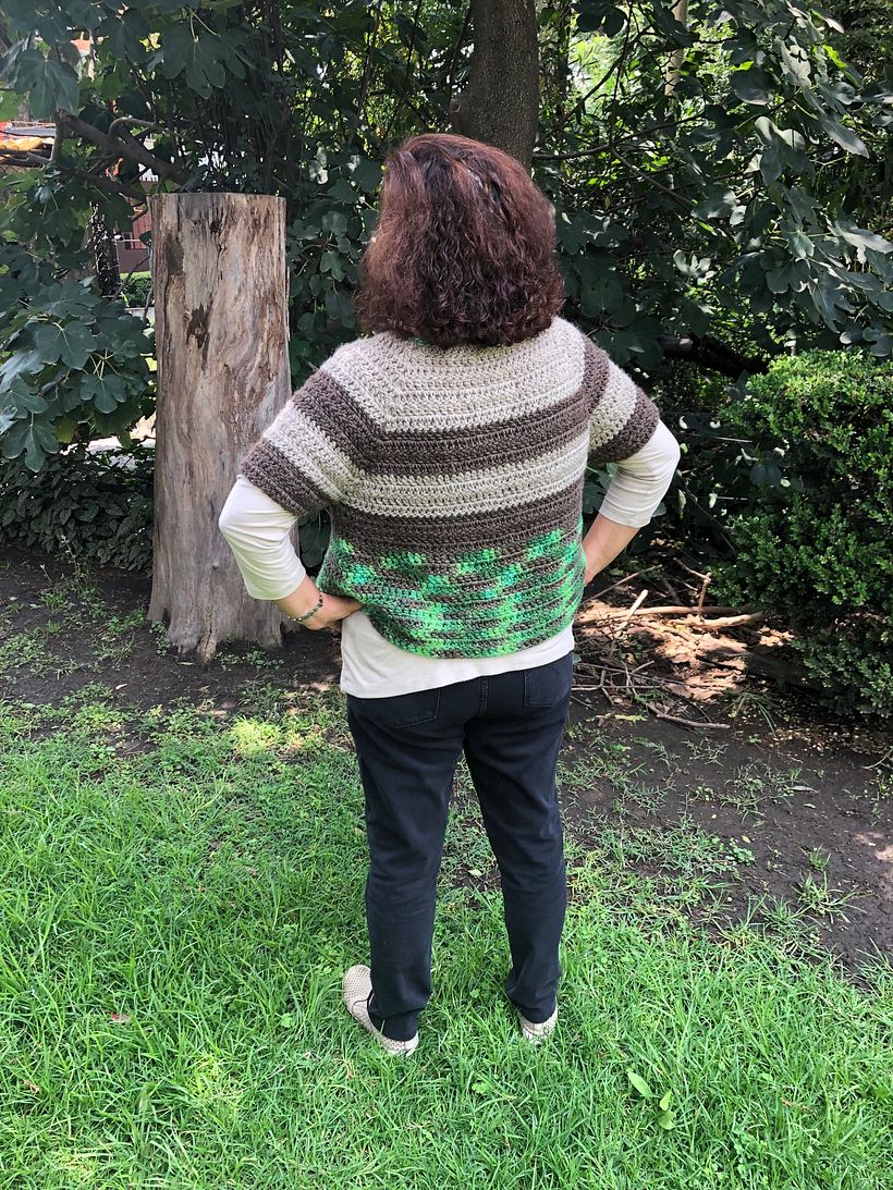 Mi Proyecto del curso:  Top-down: prendas a crochet de una sola pieza 3