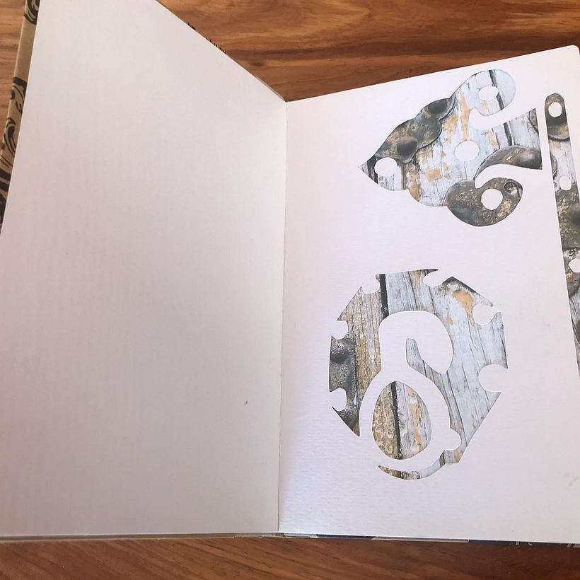 1st page - showing papercut shapes