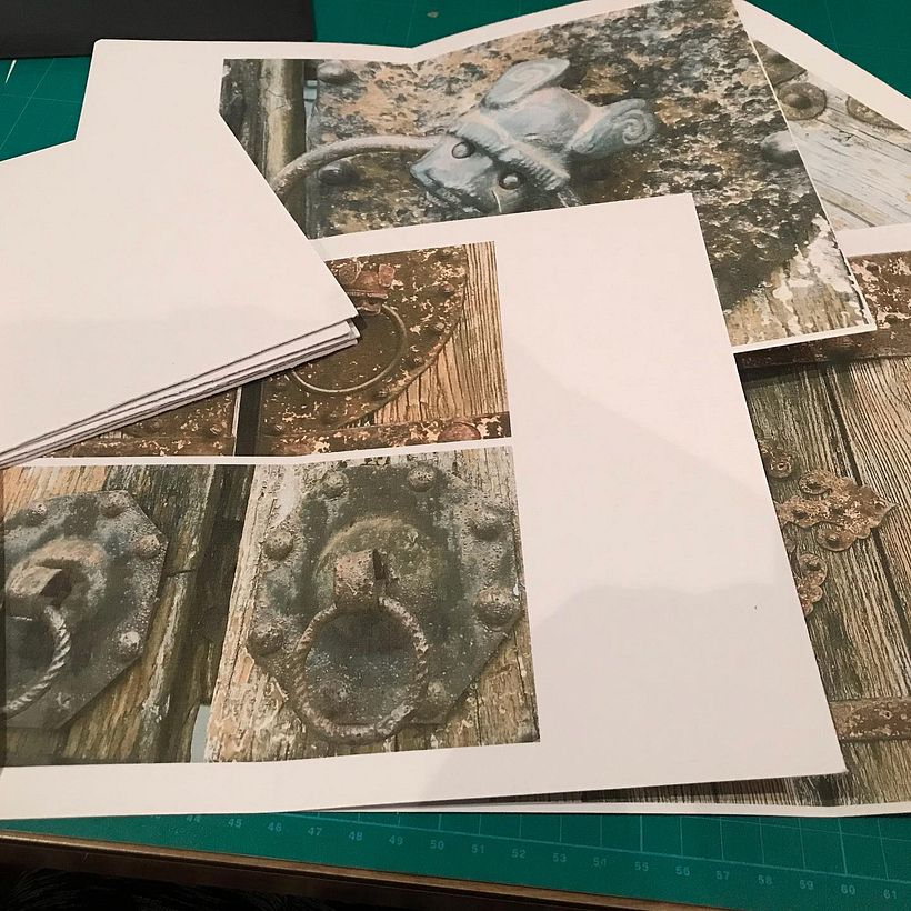 photos printed on watercolour papers with ink jet printer