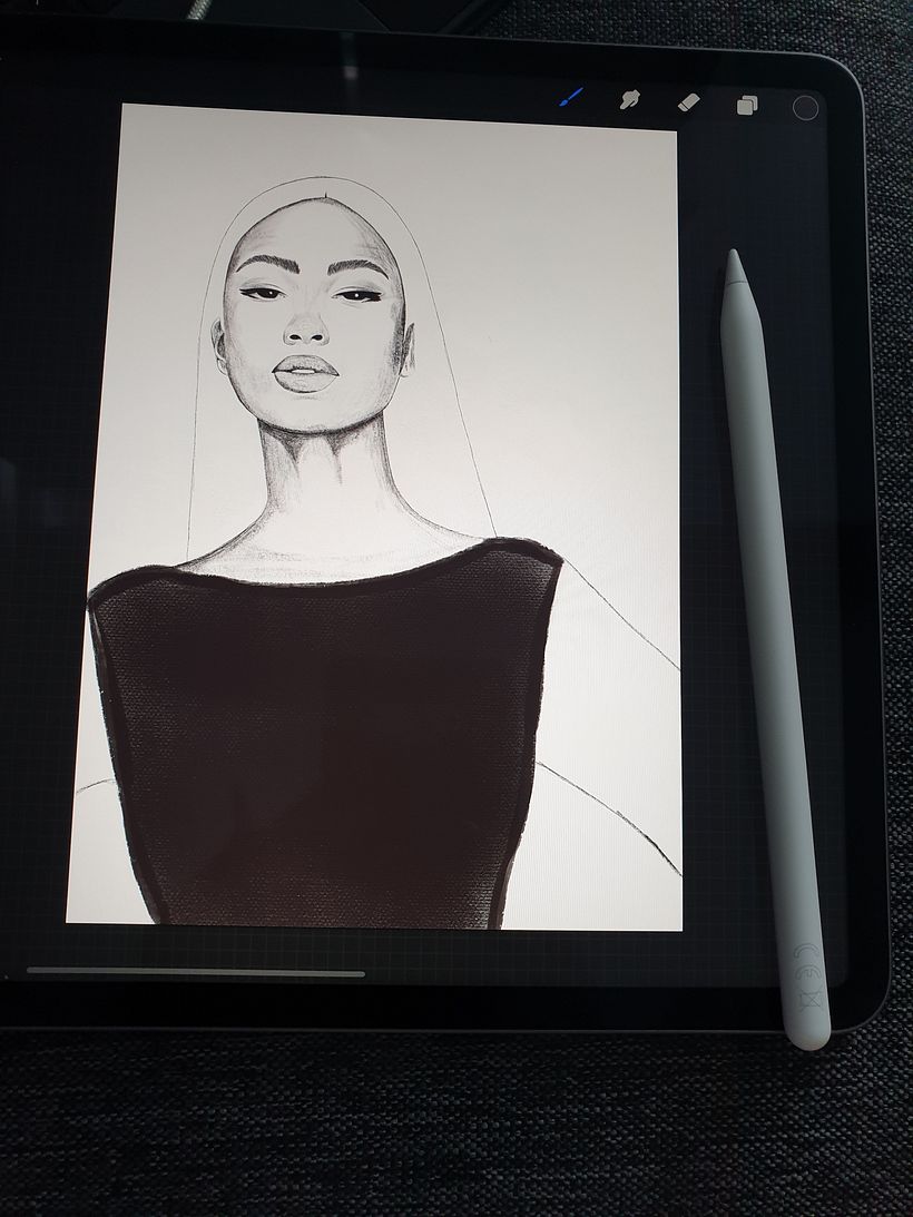 My project in Illustrated Portraits with Procreate course 4