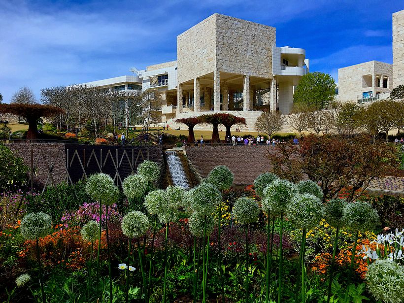 The Getty Center gardens.