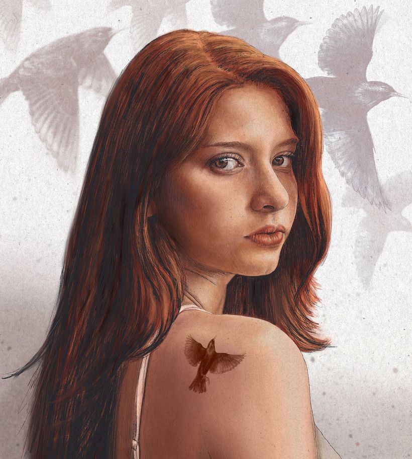 Illustrated portrait with Procreate 1