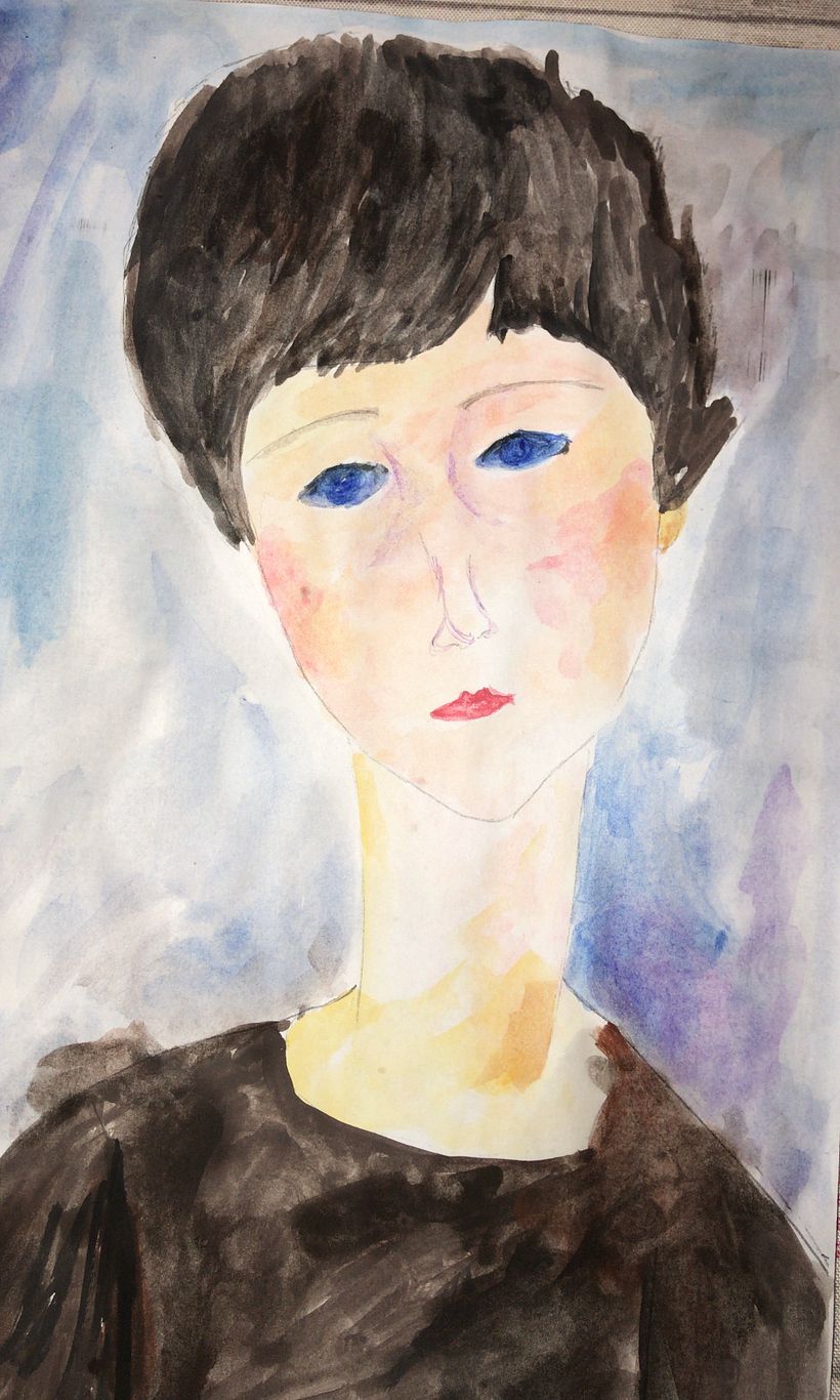 Copia di un’opera di Amedeo Modigliani.