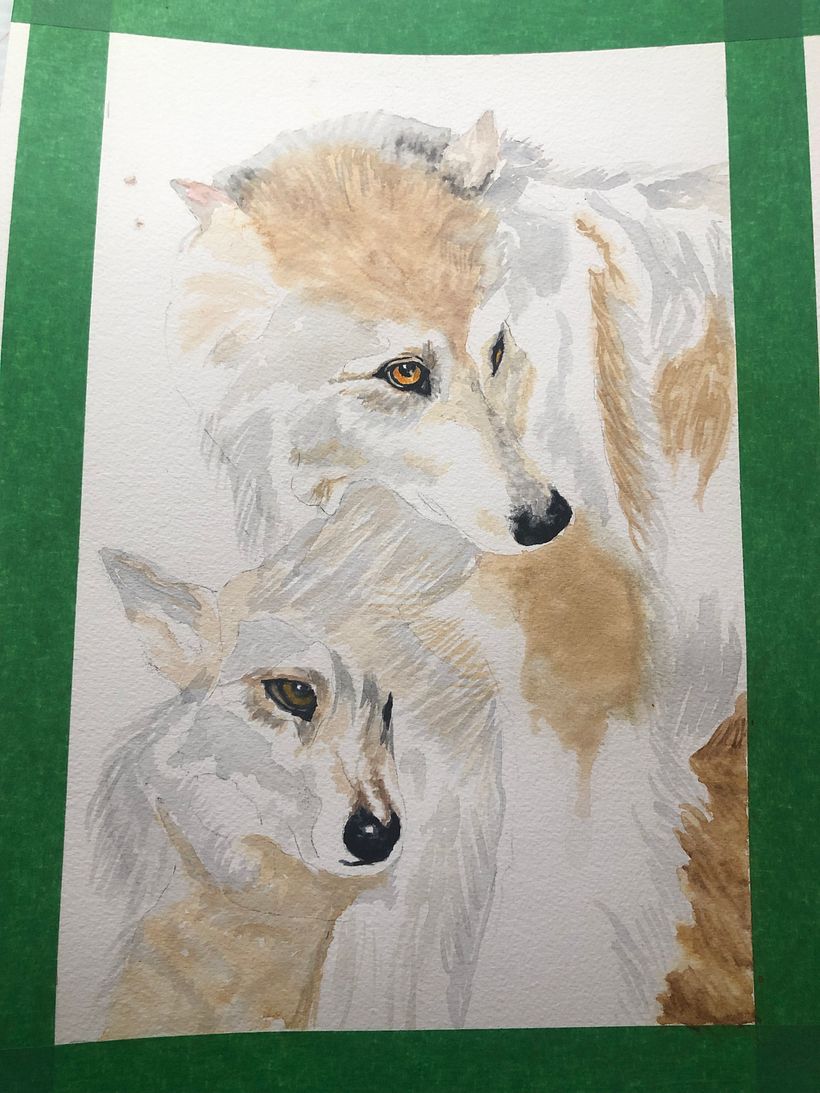 My project in Expressive Animal Portraits in Watercolor course 2