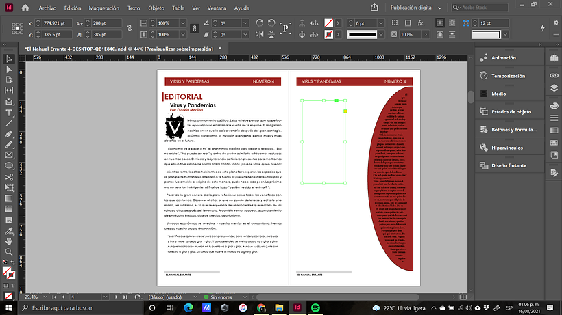 Código HTML en InDesign 1