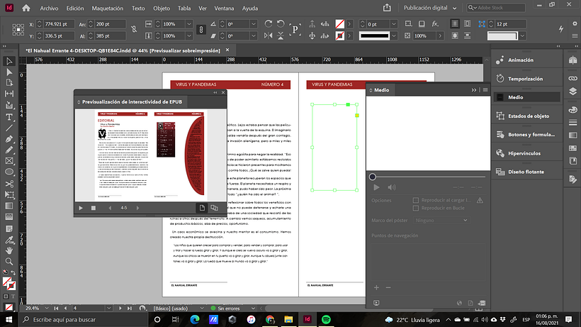 Código HTML en InDesign 2