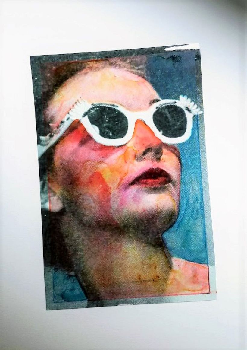 Liquitex Ink on Glossy Photo Paper