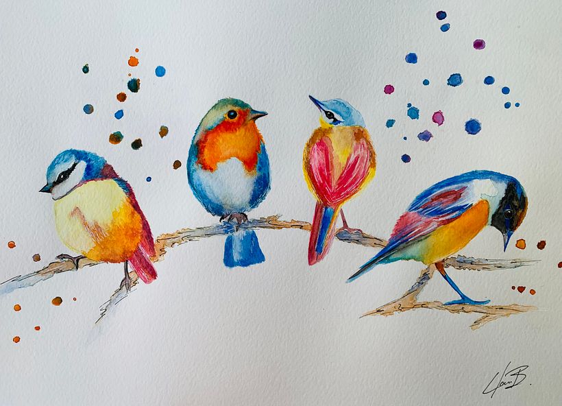 Premier essai à l’aquarelle 2