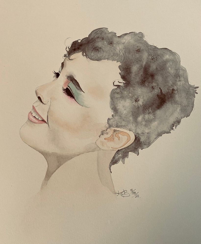 My project in Watercolor Portrait from a Photo course 1