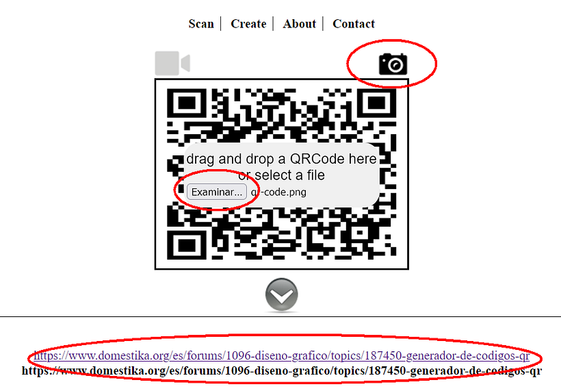 Generador de códigos (QR)  1