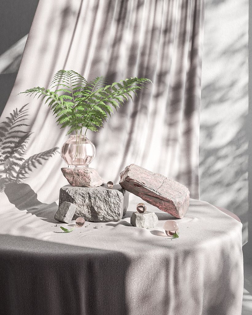 Experimental interiors with curtains 10