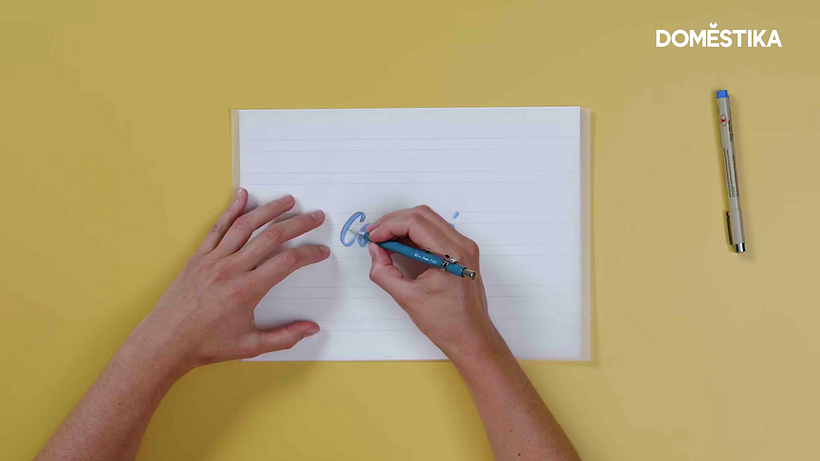 Use tracing paper to refine and adjust your lettering.
