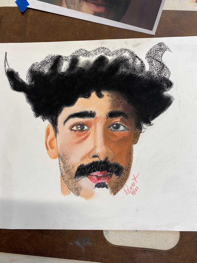 My project in Realistic Chalk Pastel Portraits course 3