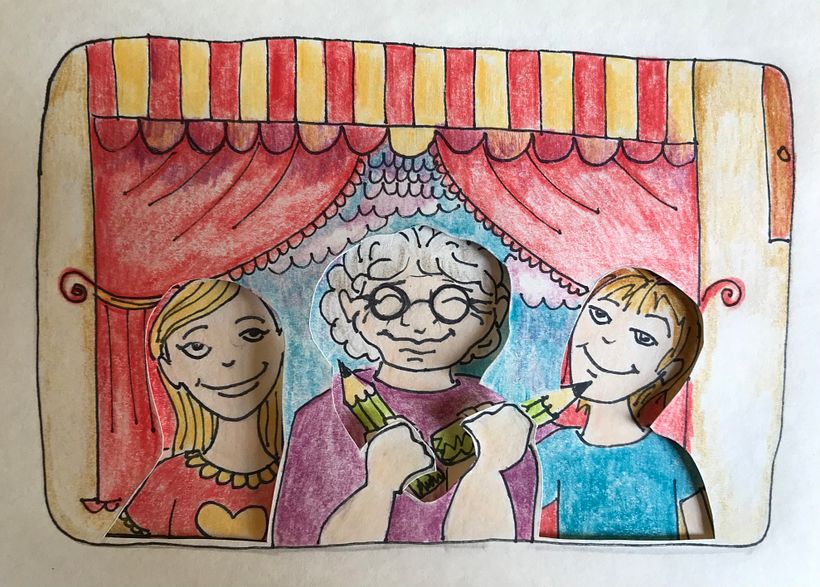 Mi Proyecto del curso: Técnicas de papercut para contar historias "Casa de Monstruos de Sierra de la Ventana" 6