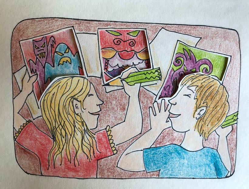 Mi Proyecto del curso: Técnicas de papercut para contar historias "Casa de Monstruos de Sierra de la Ventana" 8