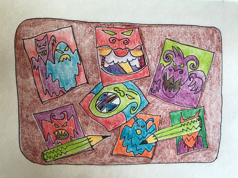 Mi Proyecto del curso: Técnicas de papercut para contar historias "Casa de Monstruos de Sierra de la Ventana" 9