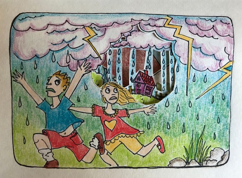 Mi Proyecto del curso: Técnicas de papercut para contar historias "Casa de Monstruos de Sierra de la Ventana" 14