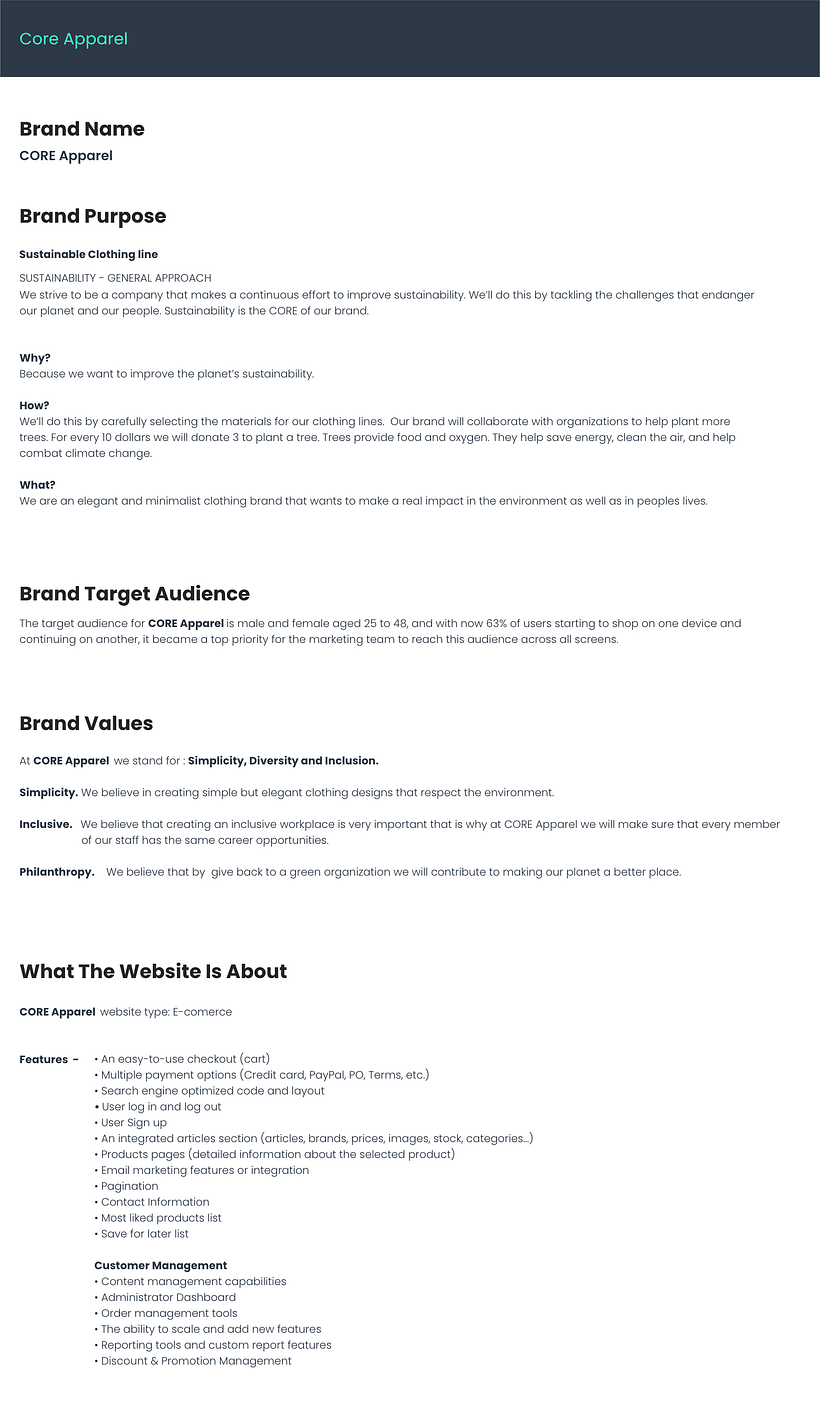 My project in Brand Strategy for Online Platforms course 1