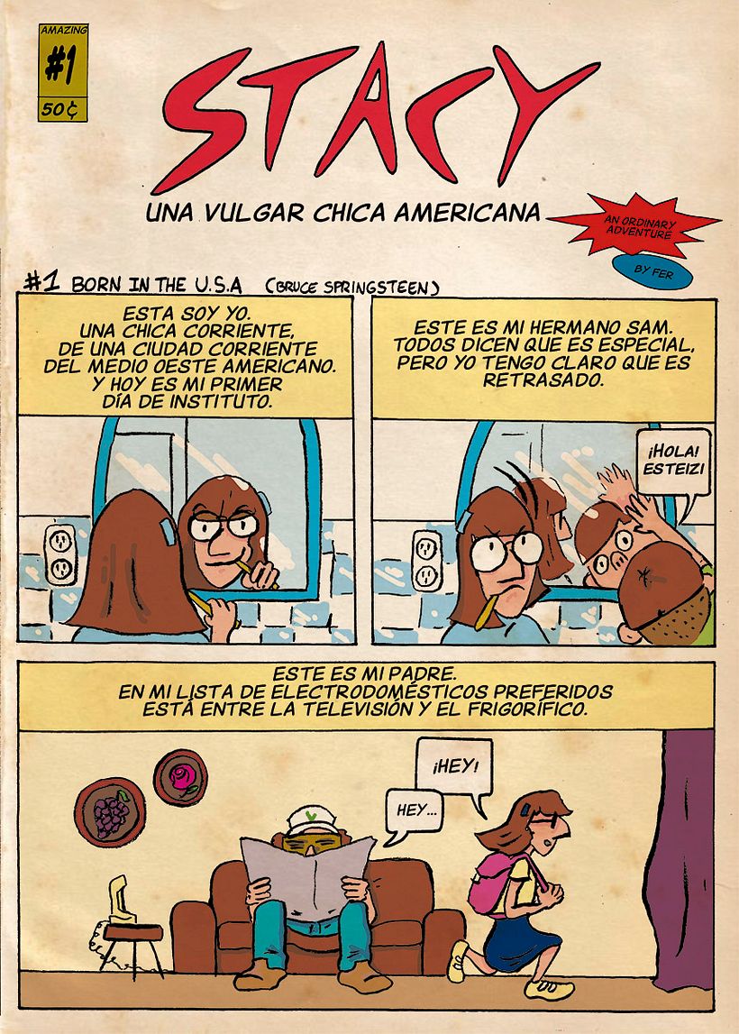 Mi Proyecto del curso: Introducción al cómic digital  (STACY) - Ilustración tradicional