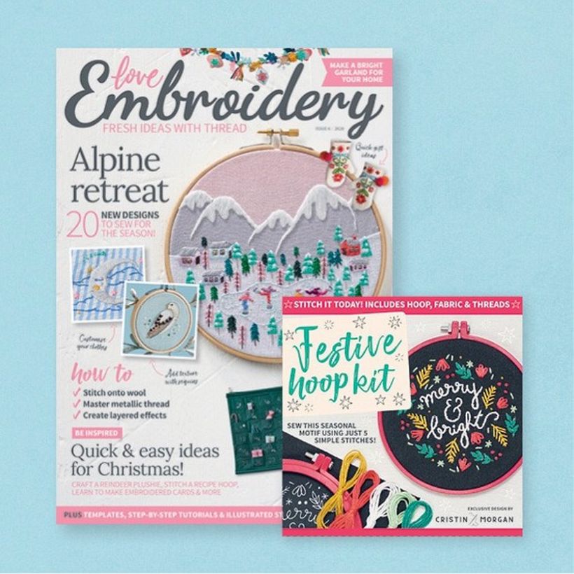 Cover gift design for Love Embroidery Magazine, Issue 6.