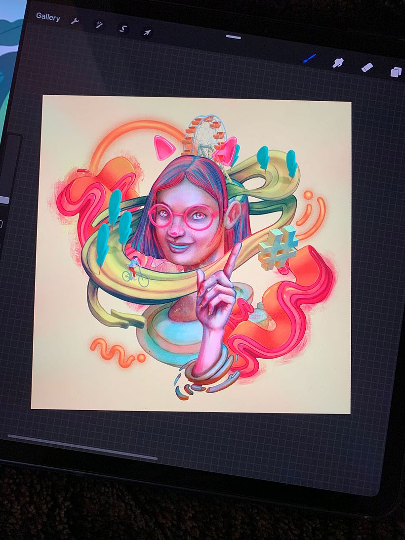 IT'S BEEN A WHILE - Traditional illustration