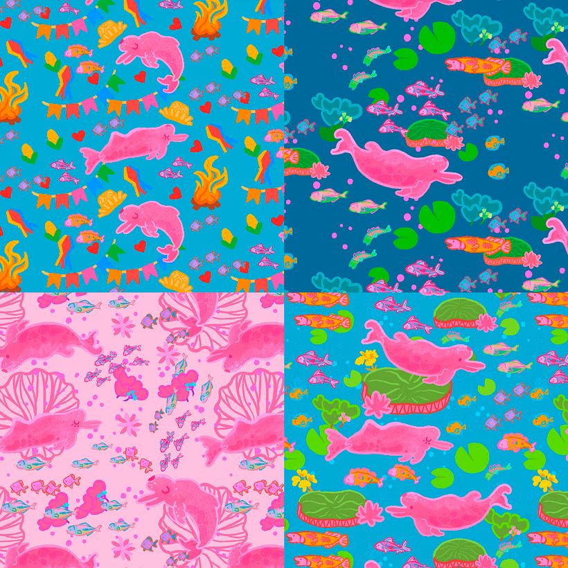 Meu projeto do curso: Design de padrões ilustrados 1