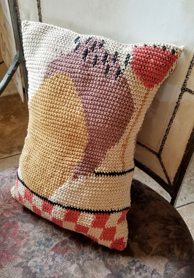 My project in Tapestry: Crochet Techniques for Drawing with Thread  course 2