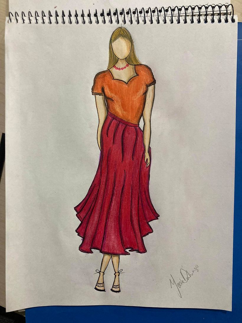 Mi Proyecto del curso: Ilustración de bocetos de moda 1