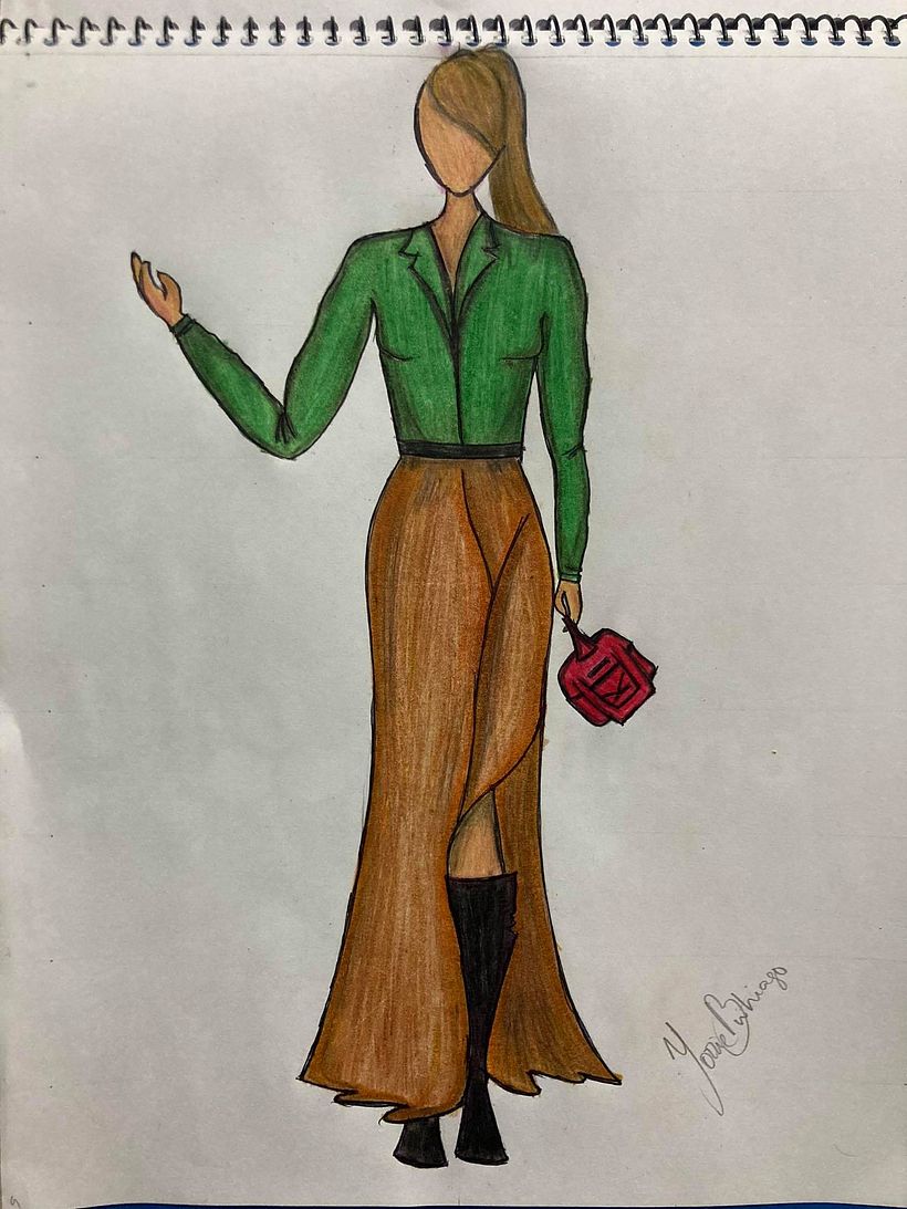 Mi Proyecto del curso: Ilustración de bocetos de moda 2