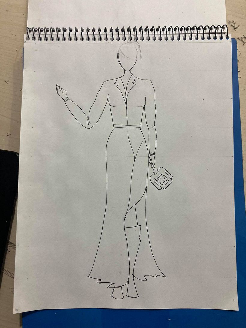 Mi Proyecto del curso: Ilustración de bocetos de moda 3