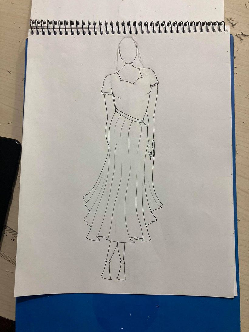 Mi Proyecto del curso: Ilustración de bocetos de moda 4