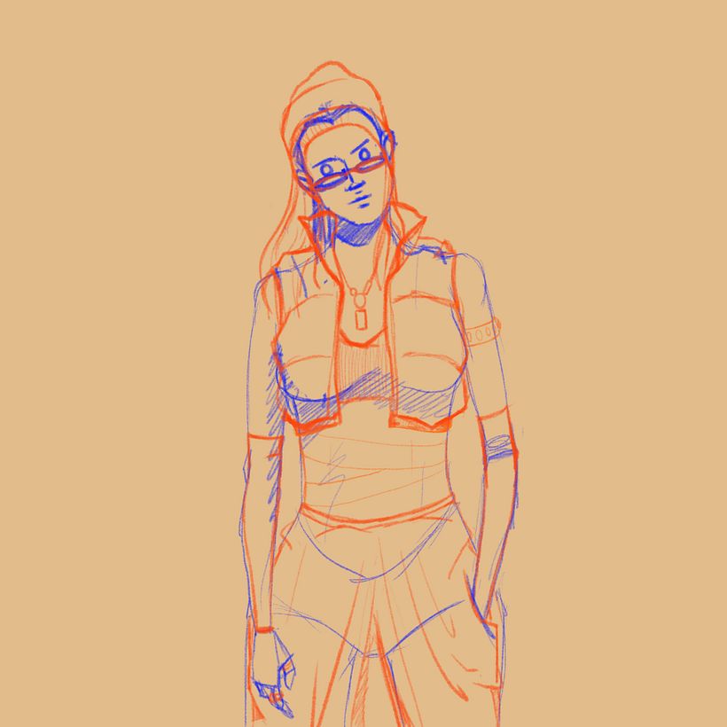 Mi Proyecto del curso: Ilustración de personajes dinámicos  - Traditionelle Illustration