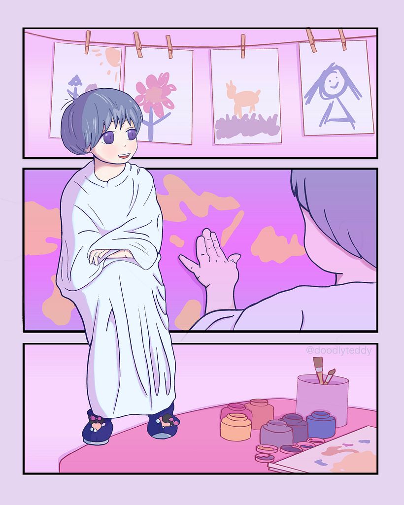 Pintando mi mundo.