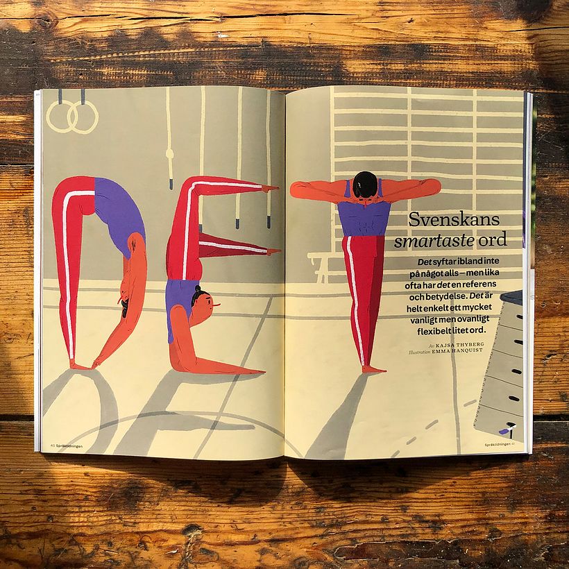 Editorial illustrations: Språktidningen 1