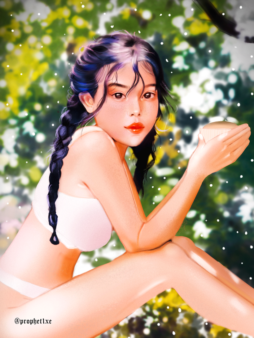 My project in Digital Fantasy Portraits with Photoshop course 1