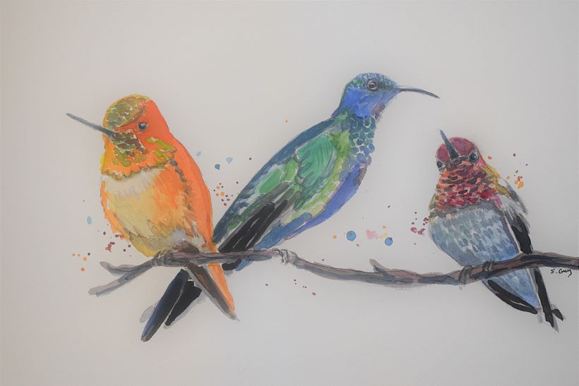 My project in Artistic Watercolor Techniques for Illustrating Birds course 3