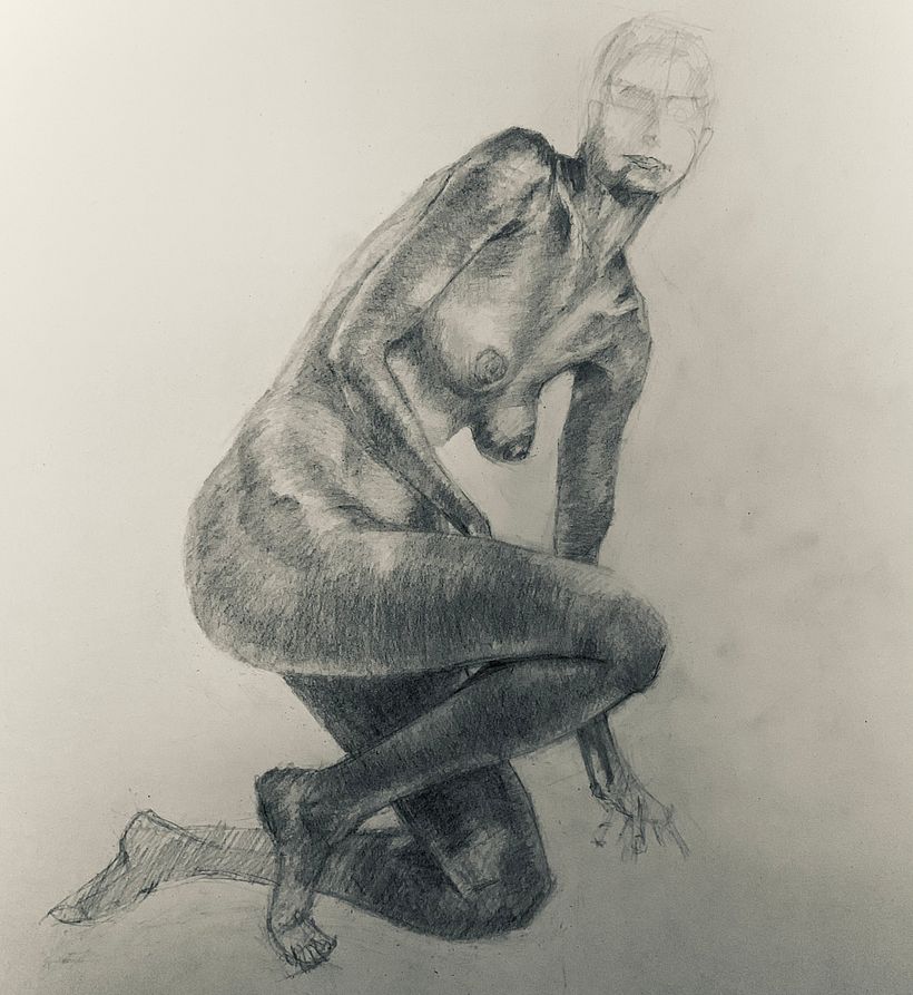 My project in Dynamic Figure Drawing course - Bildende Künste