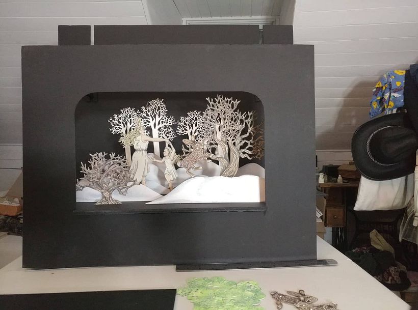 My project in Illustration and creation of a paper theater course 1