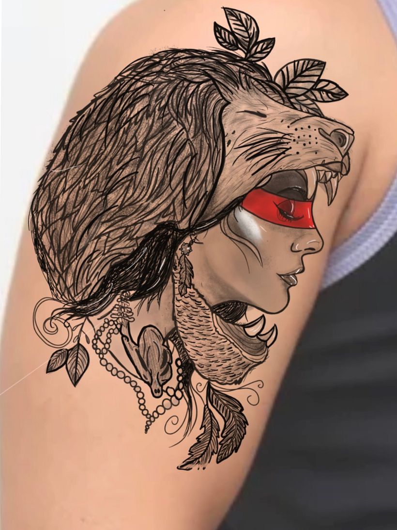 Mi Proyecto del curso: Diseño e ilustración digital de tatuajes con Procreate 2